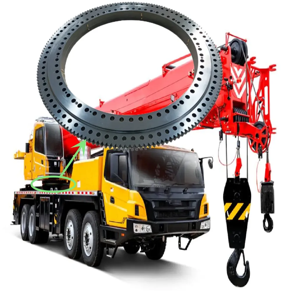Single-Row Four-Point Contact Ball Slewing Bearing for Truck Crane