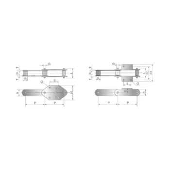 Stainless Steel Metallurgical Bucket Elevator Chain
