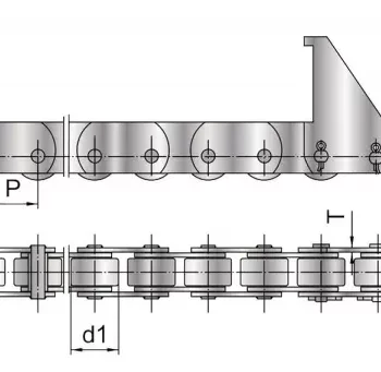 Stainless Steel Metallurgical Cathode Copper Conveyor Chain SSP50