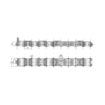 Stainless Steel Metallurgical Electrolysis Cathode Chain for Horizontal Conveyor SSEC81.5