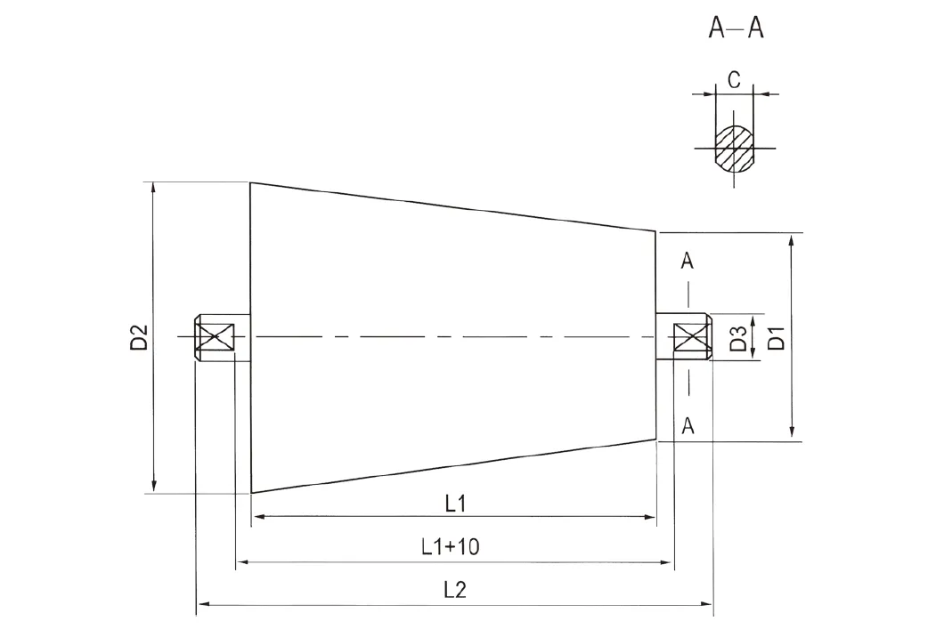 DTII Belt Conveyor Low Tape Roller for Mining Dimension