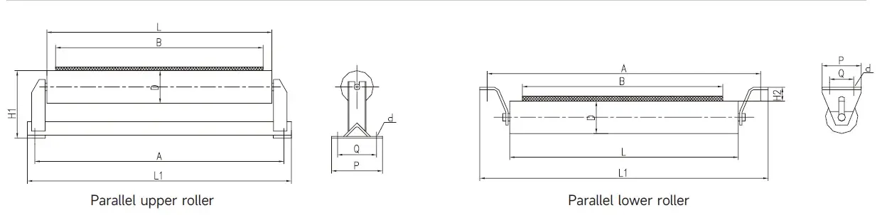 TD75 Belt Conveyor Parallel Idler