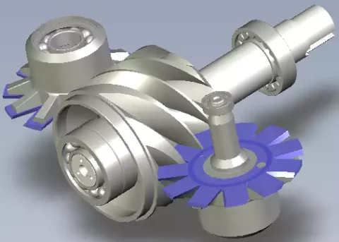 Dry twin screw