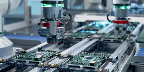 Electronic assembly line handling